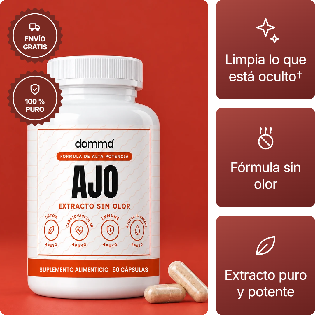 Extracto de ajo sin olor en cápsulas