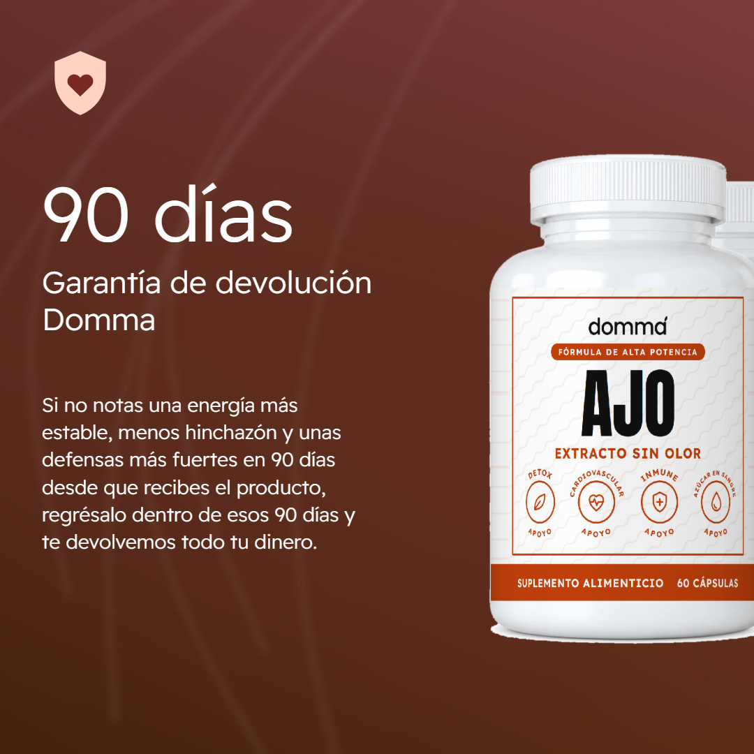 Extracto de ajo sin olor en cápsulas
