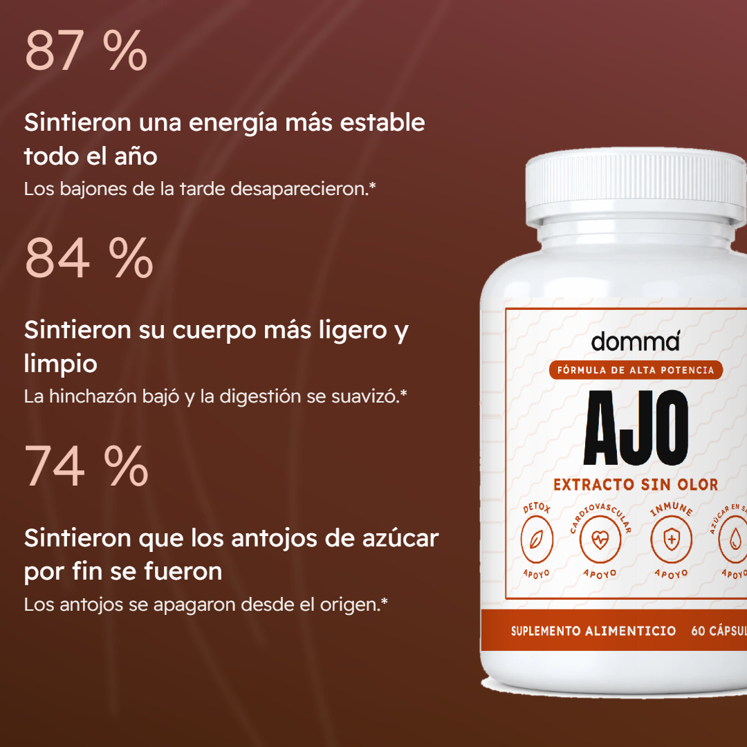 Extracto de ajo sin olor en cápsulas