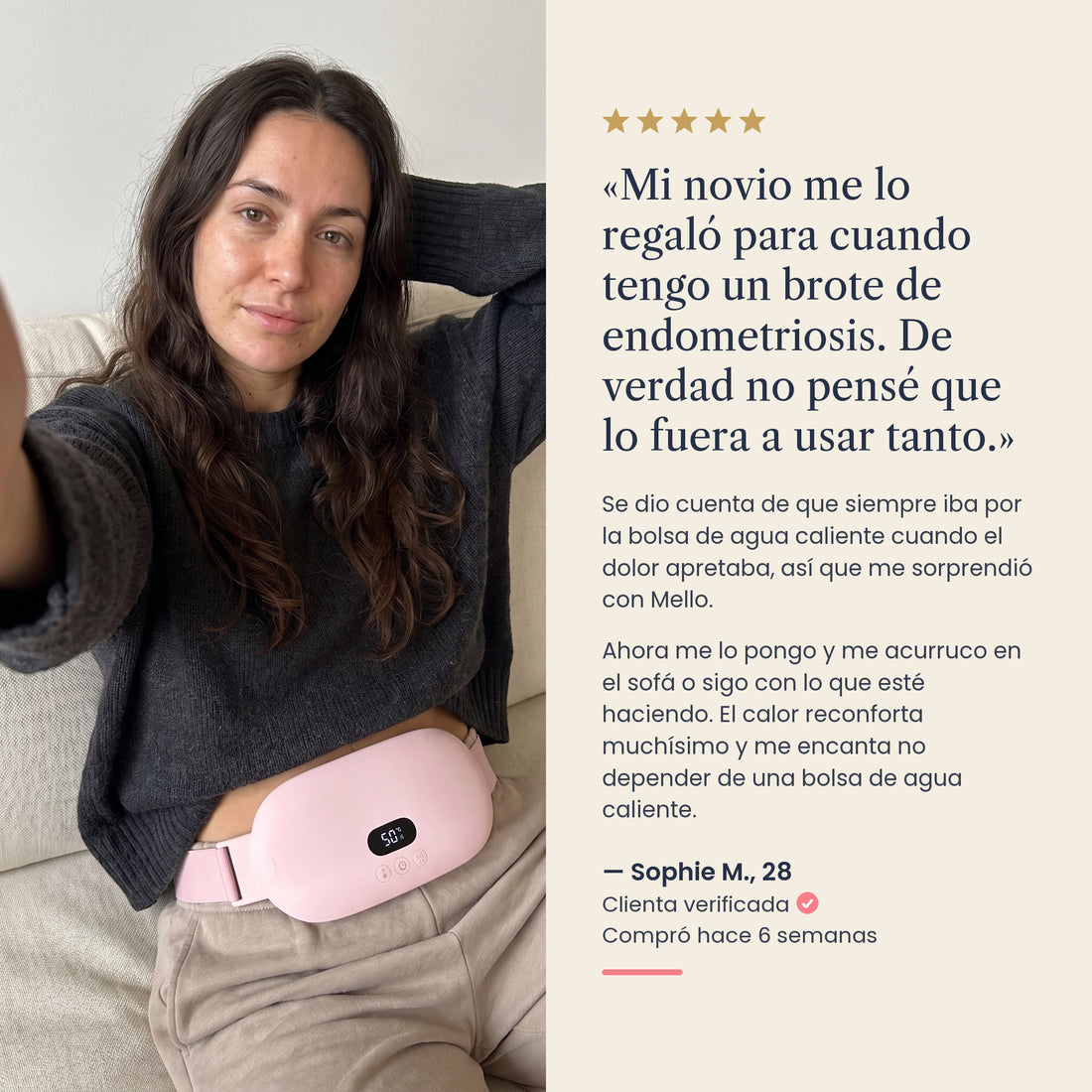 Mello - Alivio sin medicamentos para el dolor menstrual y la endometriosis