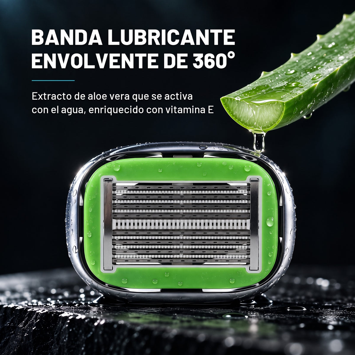 Banda lubricante envolvente de 360° con aloe vera y vitamina E