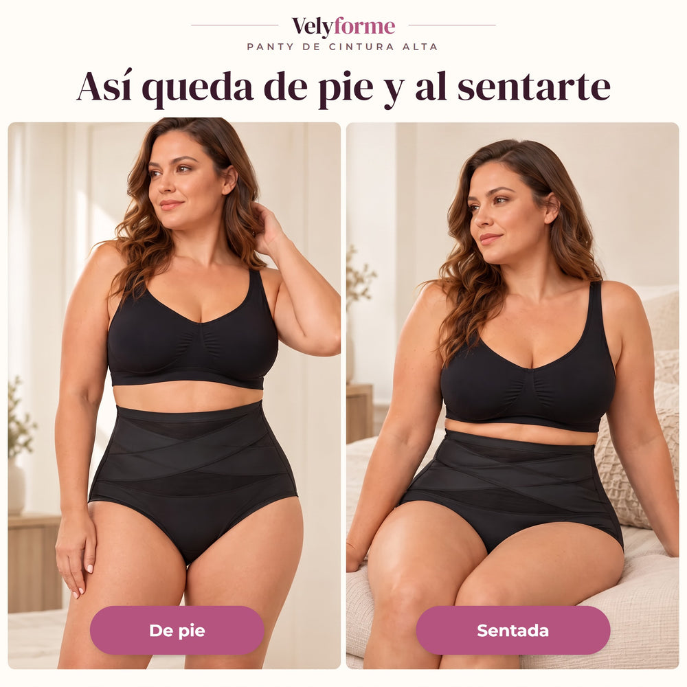 Velyforme® Panty Moldeadora de Cintura Alta – Vientre Plano sin Esfuerzo